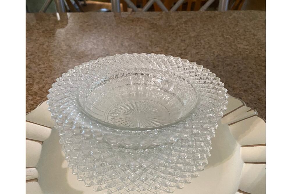 Vintage Anchor Hocking Miss America Diamond pattern Cereal bowl